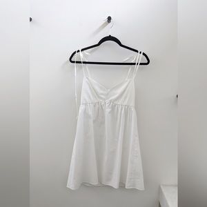 White mini dress